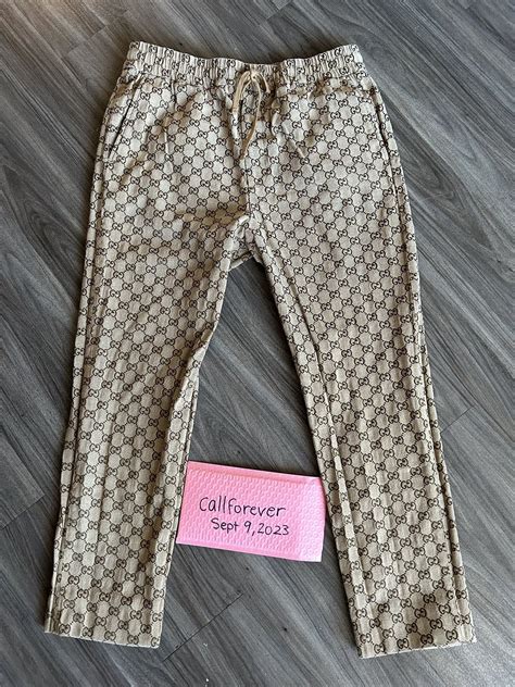 fake gucci monogram pants|gucci monogram pattern.